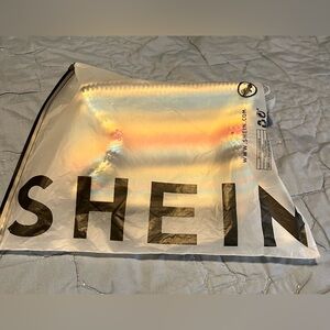 SHEIN straw multi color purse